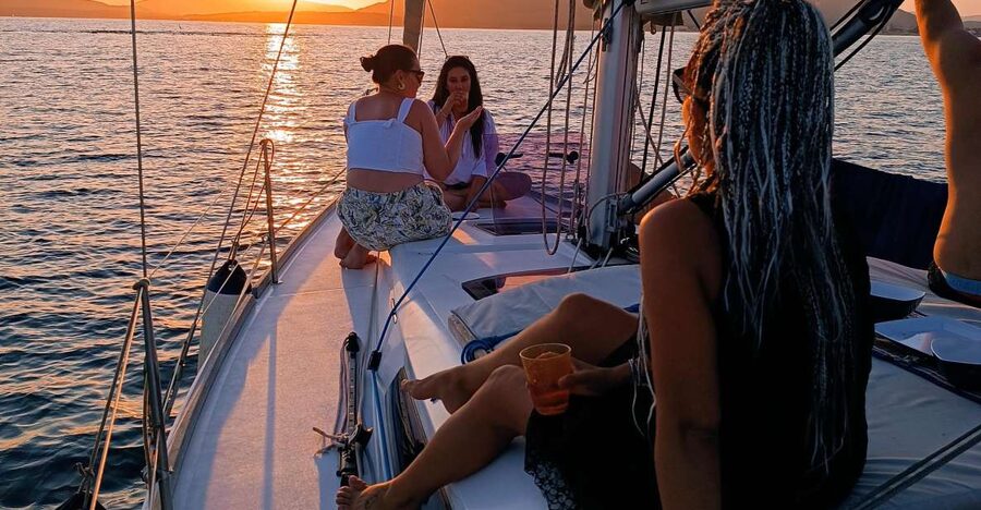 Alghero: Sunset Sailing Aperitif Experience - Maddalenetta Swim Stop: Snorkel Gear and Sardinian Water Time