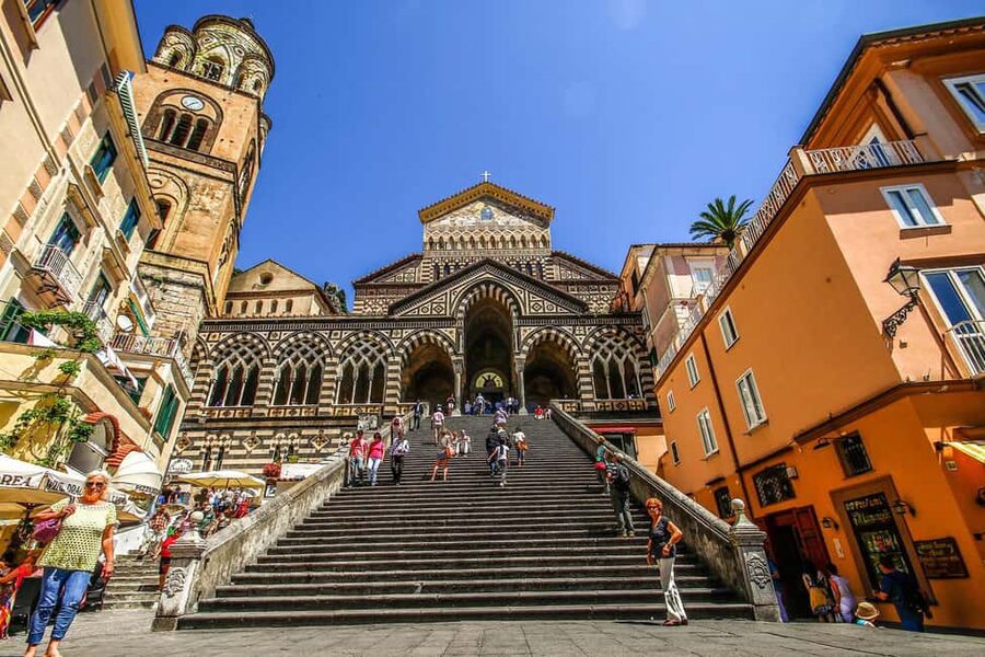 Amalfi Coast Full-Day Tour from Sorrento - The optional Amalfi boat ride: the coastline view from the water