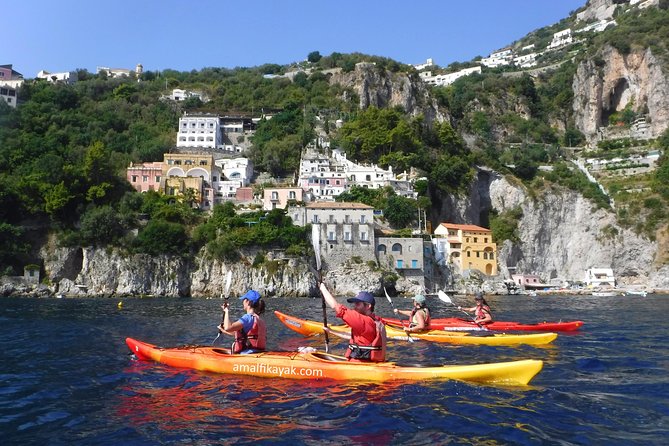 Amalfi Coast Kayak Tour: Explore Caves, Arches & Hidden Beaches - From Amalfi at 10:00, heading west to caves and the Arc of Lovers