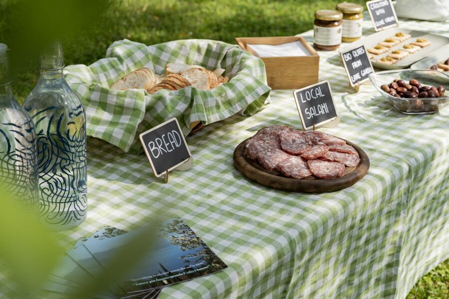 Bardolino: Lake Garda Oil Mill Tour with Olive Oil Tasting - Outdoor tasting garden: the part you will remember