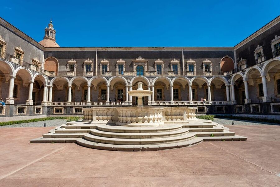 Benedictine Monastery of Catania - English Guided Tour - San Nicolò l’Arena’s Scale in Late-Baroque Stone