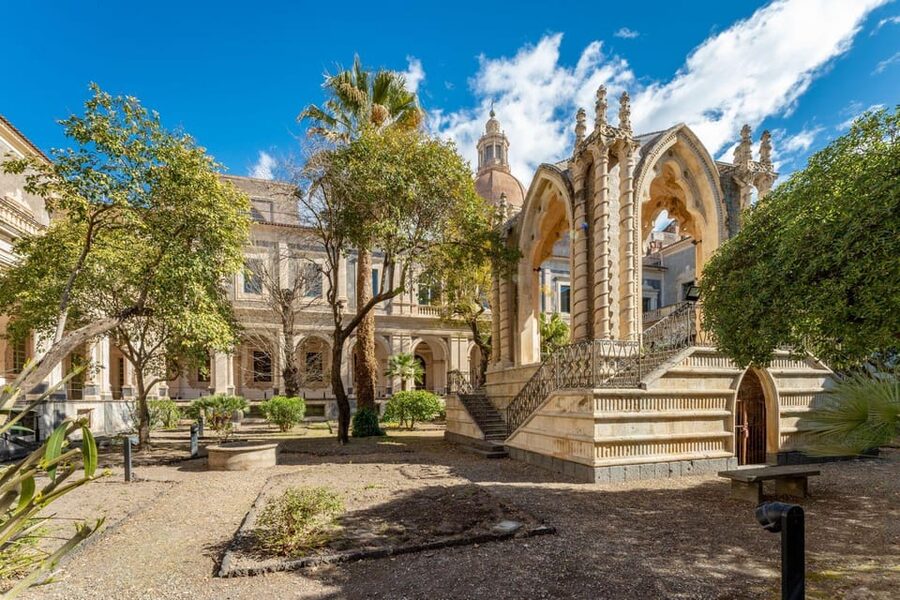 Benedictine Monastery of Catania - English Guided Tour - Cloisters and the Novices’ Garden: How Monastery Life Used Space