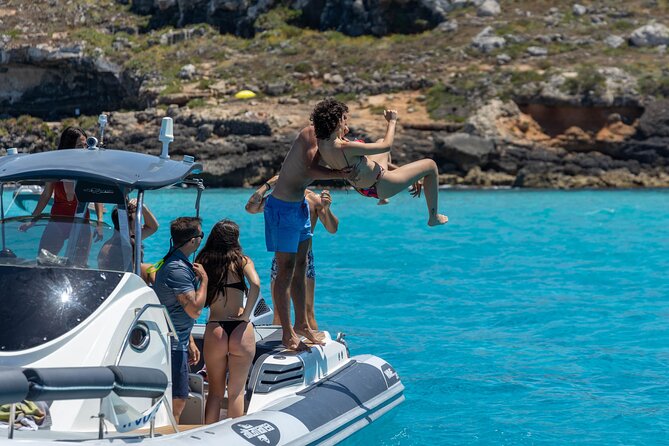 Boat Tour Egadi Day discover Favignana and Levanzo from Trapani - On-Board Comfort, Restroom, and the Drink Setup
