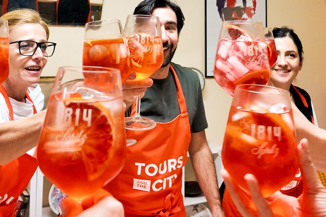 Bologna Local Pasta Cooking Class, Ragu, Spritz, Wine & Gelato - Aperitivo start: Pignoletto, Mortadella, piadina, and the drink warm-up