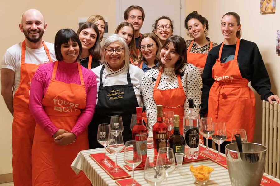 Bologna: Pasta Tagliatelle Ragu Cooking Class with Spritz - The meal at the table: what you actually serve yourself