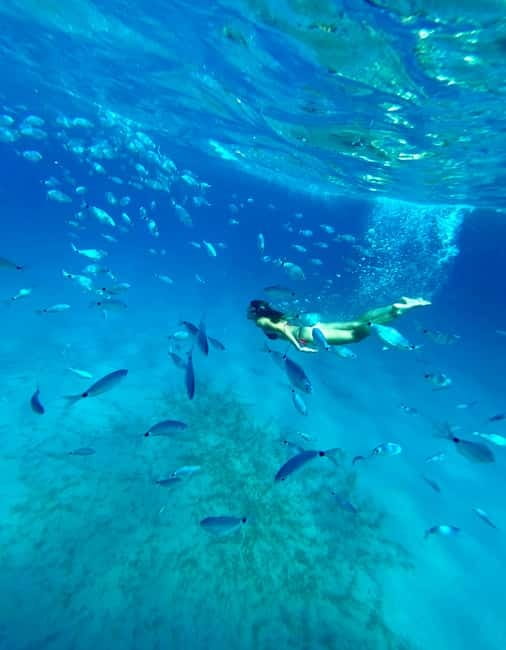 Cagliari: Boat Tour with Snorkeling, GoPro & Sardinian Beer - Marine life viewing stop: another snorkel chance