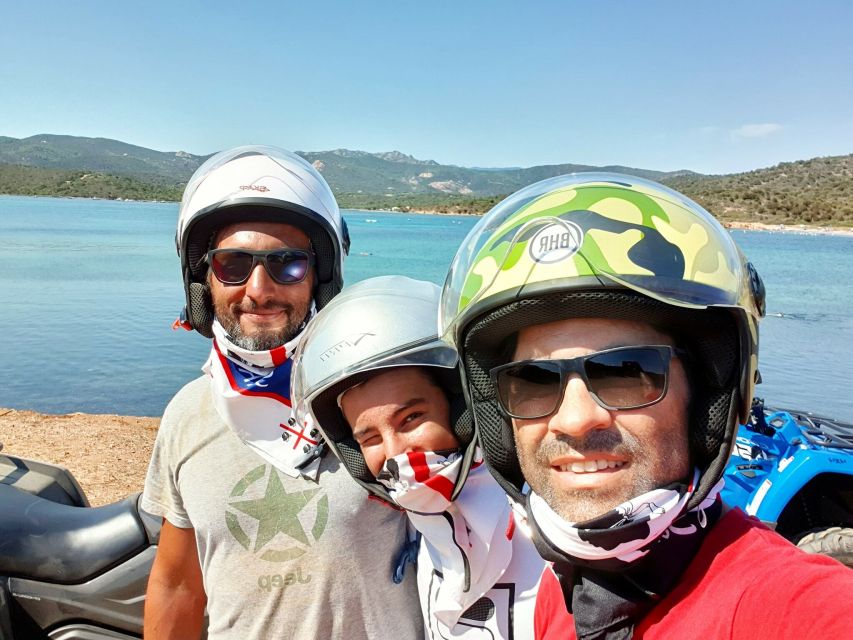 Cagliari: Quad Adventure Experience from Chia - Beach Crossings and the Seasonal Swim Stop