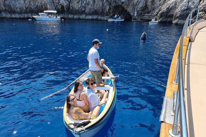 Capri Blue Grotto Small-Group Boat Day Tour From Sorrento - Capri from the water: Verde, Faraglioni, White Grotta, Punta Carena