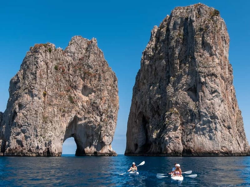 Capri: Caves and Beaches Kayaking Tour with GoPro Photos - From Marina Piccola to Faraglioni: What Happens on the Water
