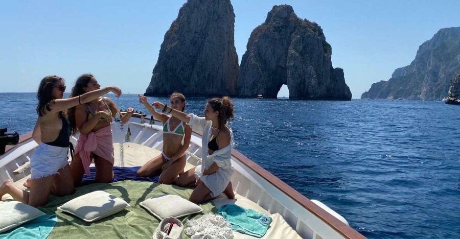 Capri: Island and Grottos Boat Cruise with Snacks and Drinks - Grotta Bianca, Green Grotto, and the Marvellous Grotto sequence