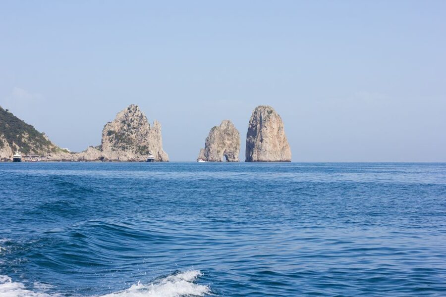 Capri: Private Island Boat Tour for Couples - Green, White, and Red grottoes, plus swim and jump stops
