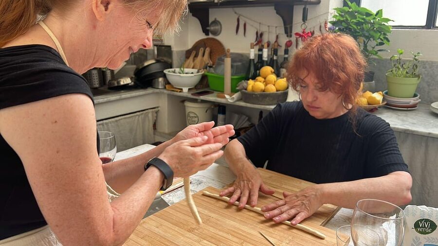 Catania: Pistachio Ravioli, Pasta Home Cooking Class w/ Wine - What you learn first: fresh pasta dough from scratch
