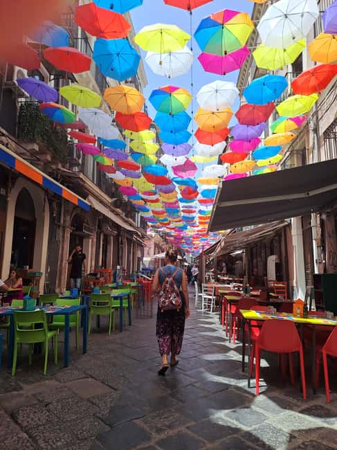 Catania: Street Food Guided Walking Tour - Roman Amphitheater and the Fish Market Zone: Fried Fish Cone and Local Street Life