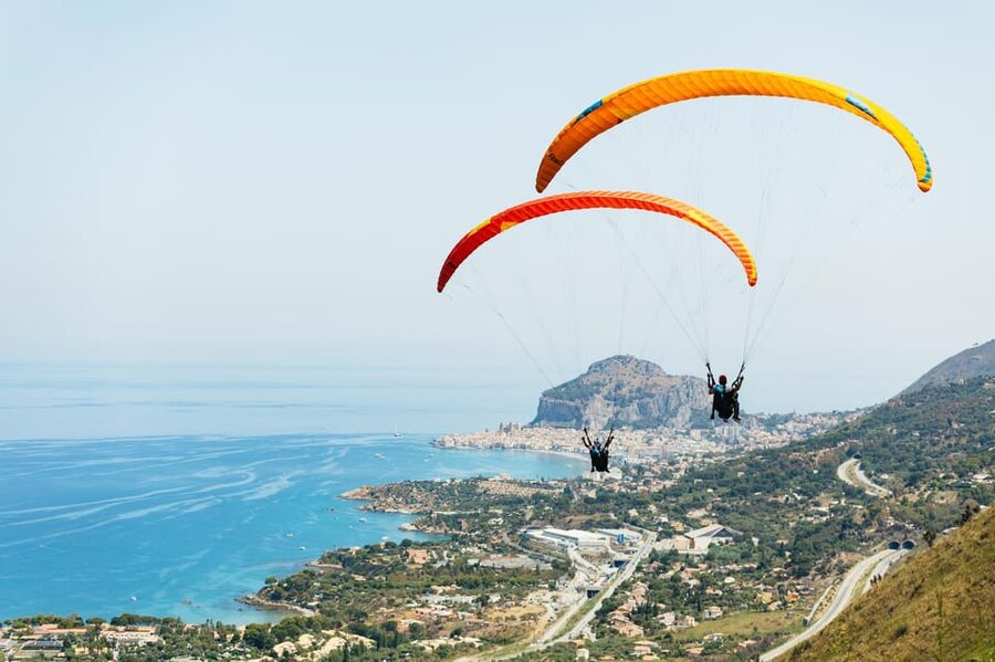 Cefalù: Tandem Paragliding Flight and GoPro13 Video - Cefalù Paragliding From Above: The View That Makes It Worth It