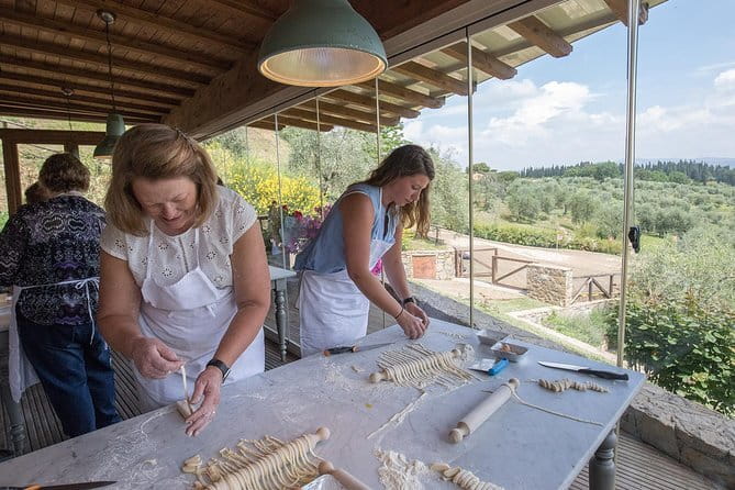 Cooking Class and Lunch at a Tuscan Farmhouse with Local Market Tour from Florence - Wine with lunch: learning the rhythm of a proper meal