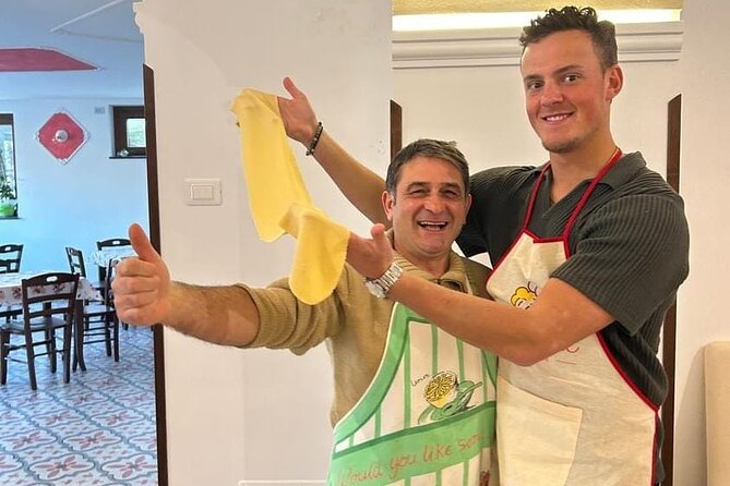 Cooking class with Pasta, mozzarella and Tiramisu with wine - A Mountain Farm Class Above the Amalfi Coast