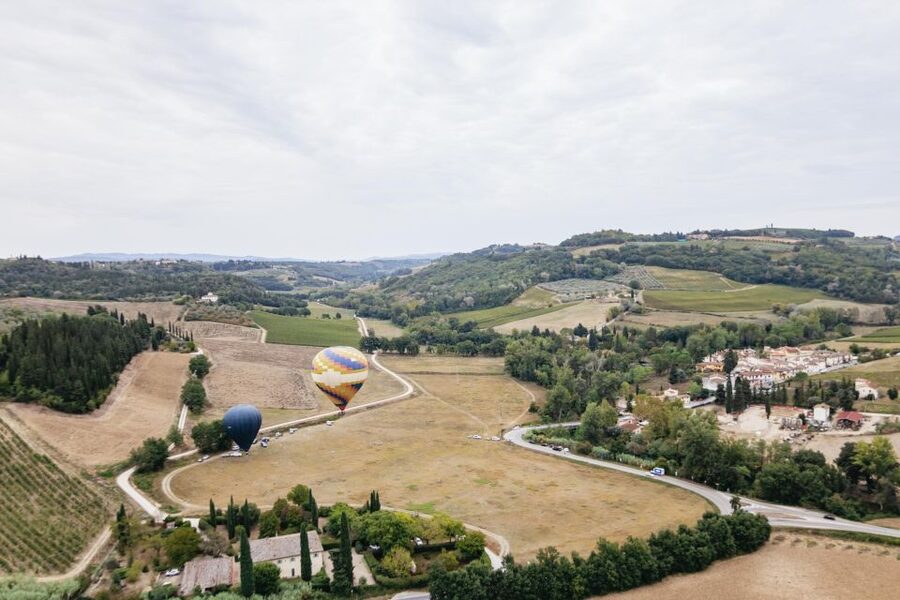 Florence: Balloon Flight Over Tuscany - The flight itself: castles, vineyards, and gliding with the wind