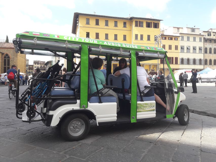Florence: Eco-Friendly Golf Cart City Tour with Audio Guide - Santa Maria Novella façade and Ognissanti city walls for fast orientation