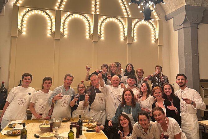 Florence: Flambé Cheese Wheel Truffle Pasta Class & Tiramisù - Tuscan wine, unlimited soft drinks, and real dinner pacing