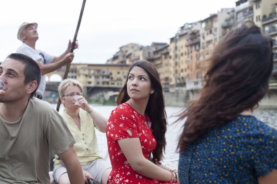 Florence: Guided Gondola Boat Tour with a Glass of Wine - Key highlights to know before you go
