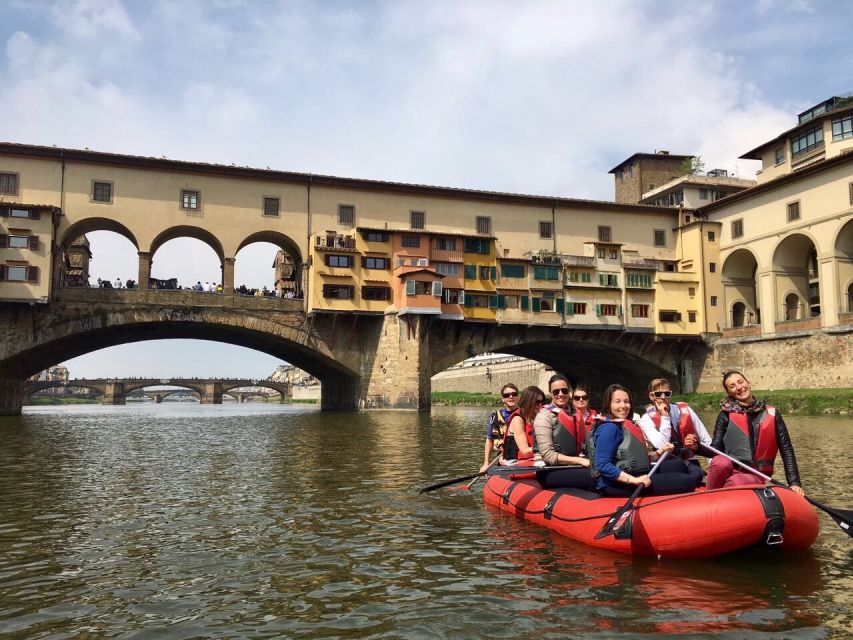 Florence: Pontevecchio Bridge and City Sights Rafting Cruise - Ponte Vecchio from below: the best photo angle you can get