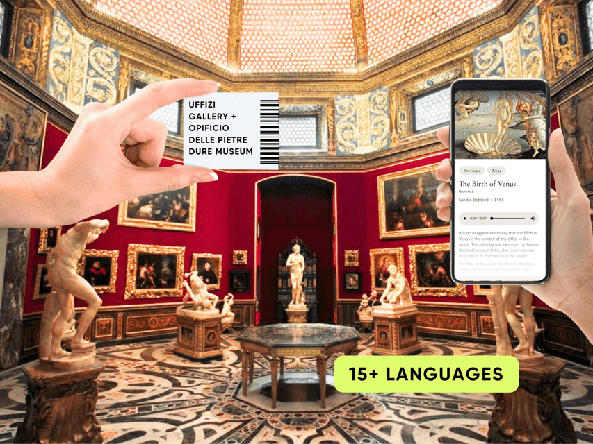 Florence: Uffizi Priority Ticket & Masterpieces Audio App - The mobile audio app: download rules and how to avoid tech stress