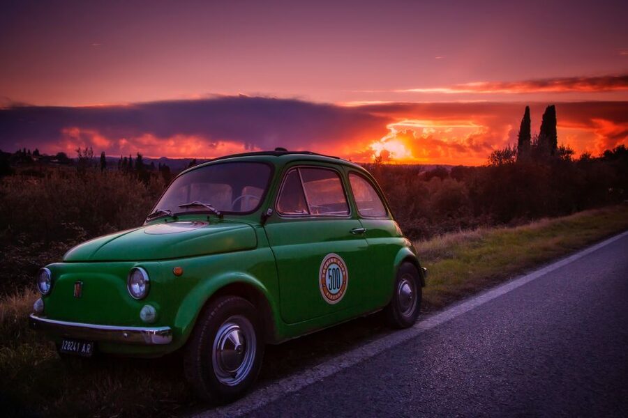 Florence Wine Tasting and Tuscan Lunch in a Vintage Fiat 500 - Riding a Fiat Through Florence to the Tuscan Hills