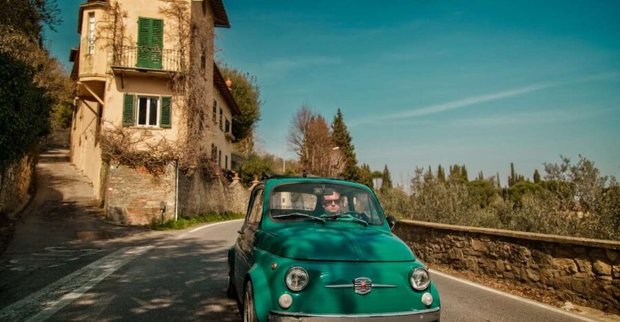 Florence Wine Tasting and Tuscan Lunch in a Vintage Fiat 500 - The Meeting Point: 500 Touring Club in Scandicci