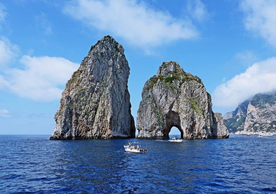 From Amalfi: Capri Island Boat Tour with Snorkeling & Drinks - Grotta Bianca and the Return Cruise at Sunset