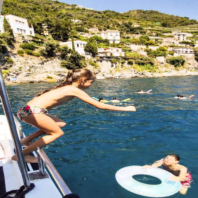 From Amalfi: Coast & Furore Fjord Boat Tour with Swim Break - Amalfi, Atrani, Minori, Maiori, and Praiano: why the town lineup works