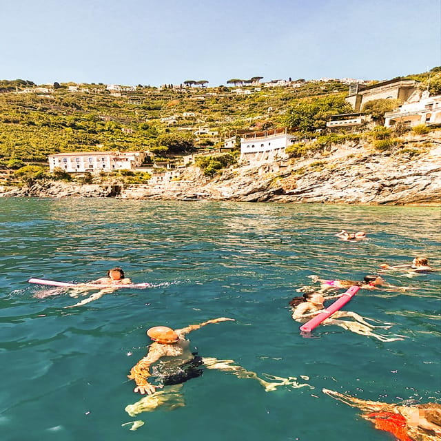 From Amalfi: Coast & Furore Fjord Boat Tour with Swim Break - Cassone pier to the water: onboard comfort and how the tour runs