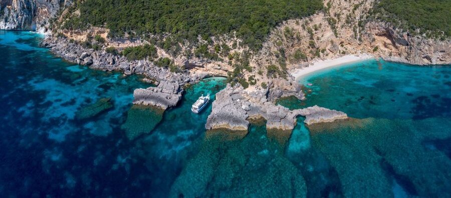From Cala Gonone: Orosei Gulf Cruise with Stops - Cala Goloritzé photo stop: sea view, land trek