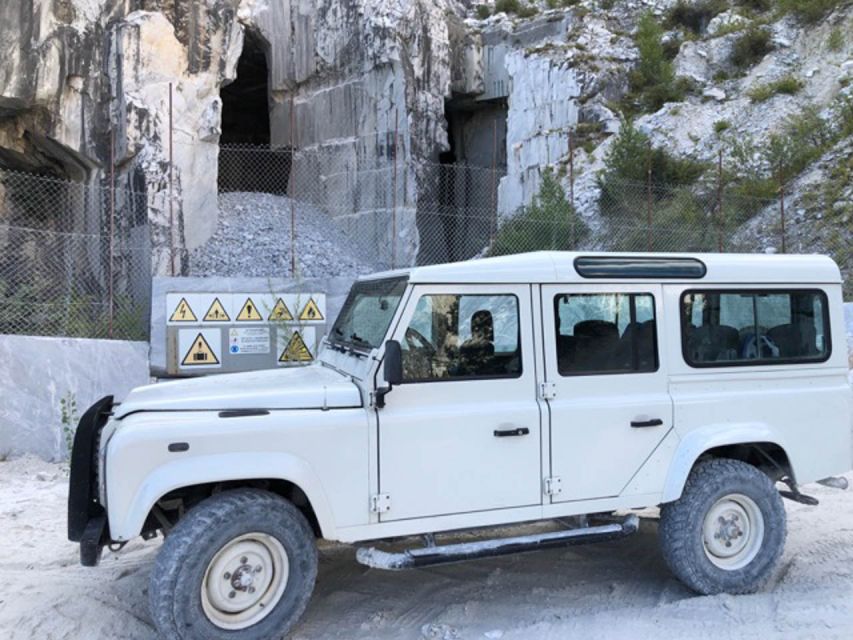 From Carrara: Marble Quarries Jeep Tour with Lardo Tasting - Marble Cave Heights in Carrara, From Jeep to the Quarry World