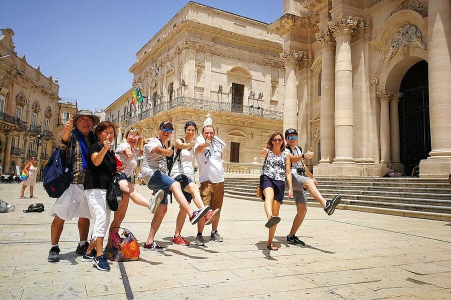From Catania: Neapolis of Syracuse, Ortygia, and Noto Tour - Neapolis Archaeological Park: Greek Theatre, Roman layers, and the Ear of Dionysius