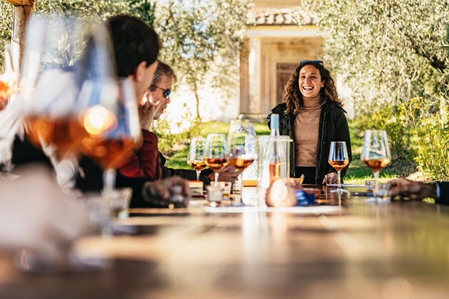 From Florence: Chianti Wine and Food Tasting Safari - First winery stop: aristocratic villa, underground cellars, and olive oil pairings