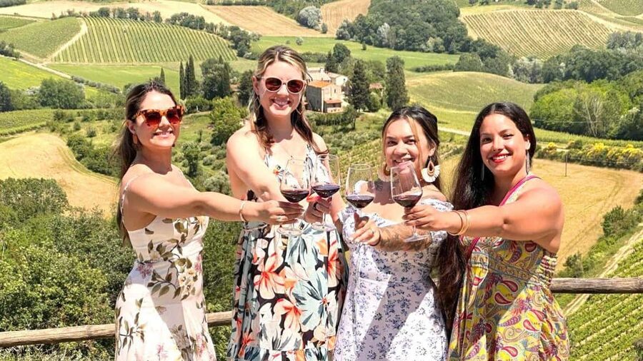From Florence: Tuscany & San Gimignano Tour with 2 Tastings - Winery stop one: Chianti Classico, Super Tuscan wines, balsamic, and truffle oil