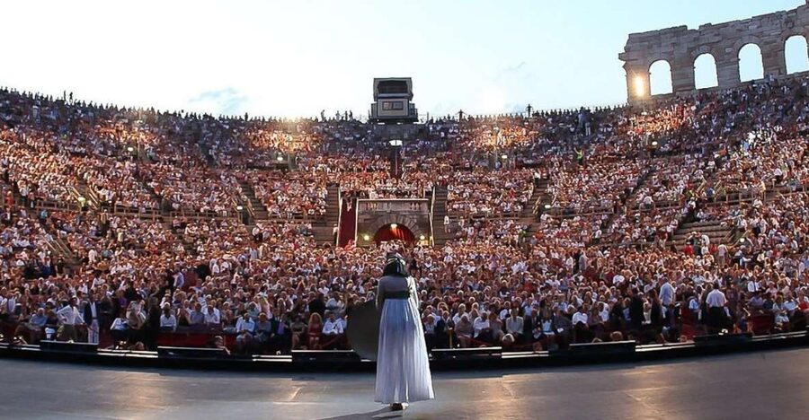 From Lake Garda: Verona Arena Opera Ticket with Transfer - Your day’s shape: pickup, transfer, arena, return
