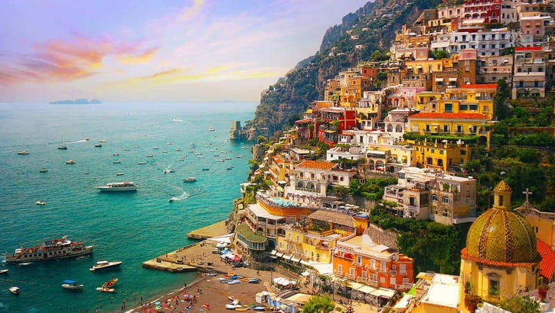 From Naples-Tour with small groups to the Amalfi Coast - Positano stop: cliffside streets with enough time to actually browse