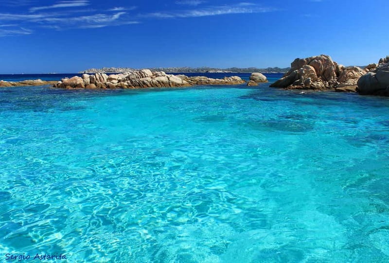 From Palau: 4 stops boat tour to La Maddalena archipelago - Santa Maria Island: Beach Relaxing With a Real Mediterranean Break