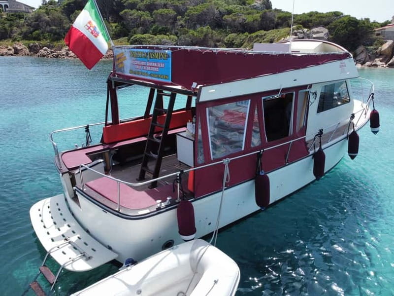 From Palau: La Maddalena Cruise with Lunch & Drinks - Spiaggia Rosa photo time near Budelli: the pink sand moment, without a full detour