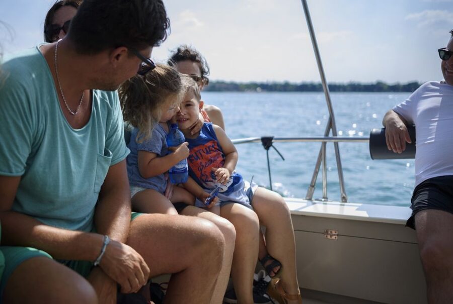 From Peschiera: Garda East Coast Cruise to Sirmione - The swim stop on Lake Garda, with life jackets required