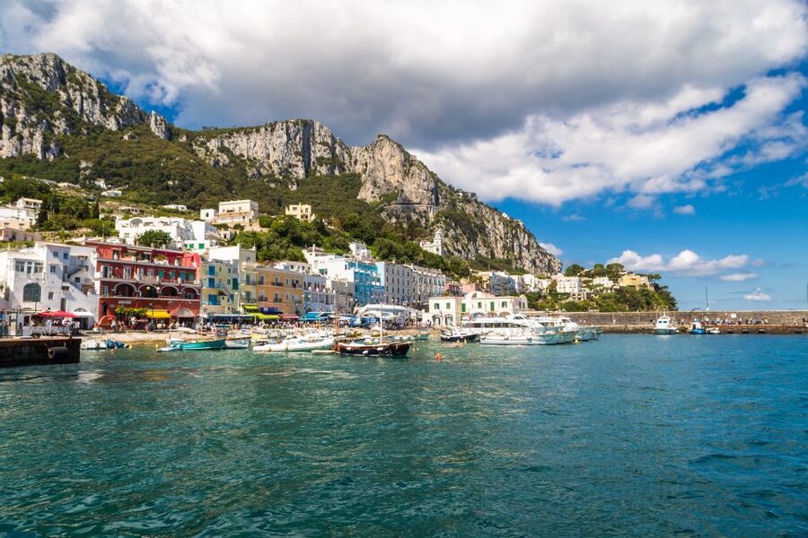 From Pompeii/Castellammare/Vico Equense: Capri Day Cruise - Anacapri and Mount Solaro, chairlift option