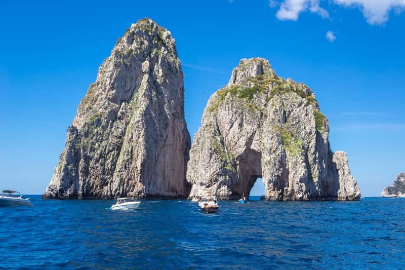 From Pompeii/Castellammare/Vico Equense: Capri Day Cruise - From Pompeii and the Sorrento coast to Marina Grande