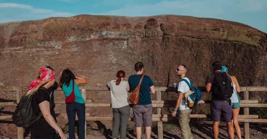 From Pompeii: Mount Vesuvius Guided Tour with Transfer - At the crater rim: peering into the volcano and reading the views