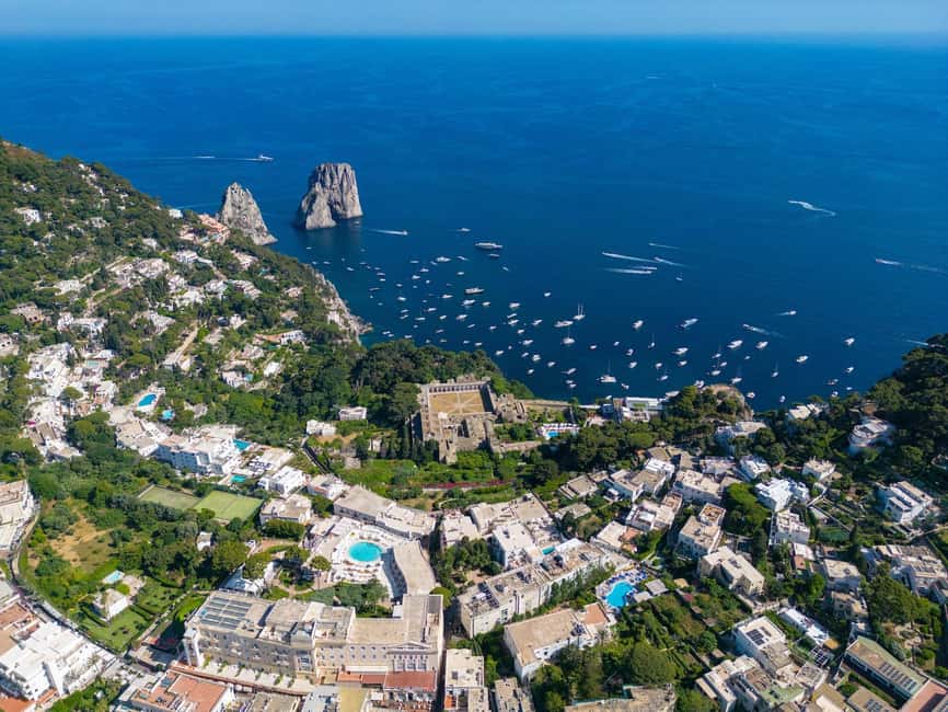From Positano: Day trip to Capri - Group Tour by boat - Grotta Bianca and the Scenic Loop Back Toward Positano