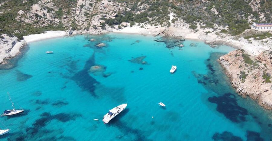From Santa Teresa Gallura: La Maddalena Full-Day Boat Tour - First swim stop at Santa Maria: your best chance to beat the crowds