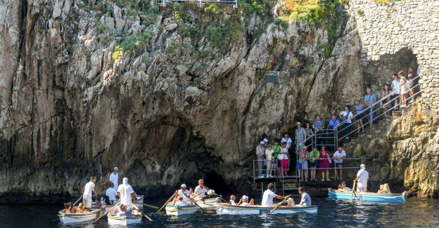 From Sorrento: Capri, Anacapri, & Blue Grotto Full-Day Trip - Blue Grotto time: enter the cave, or switch to boats and caves