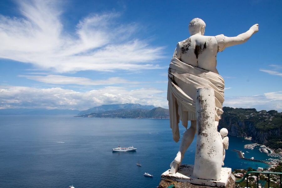 From Sorrento: Full-Day Trip to Capri and Blue Grotto - High-speed boat and Bay of Naples views: why this day feels different