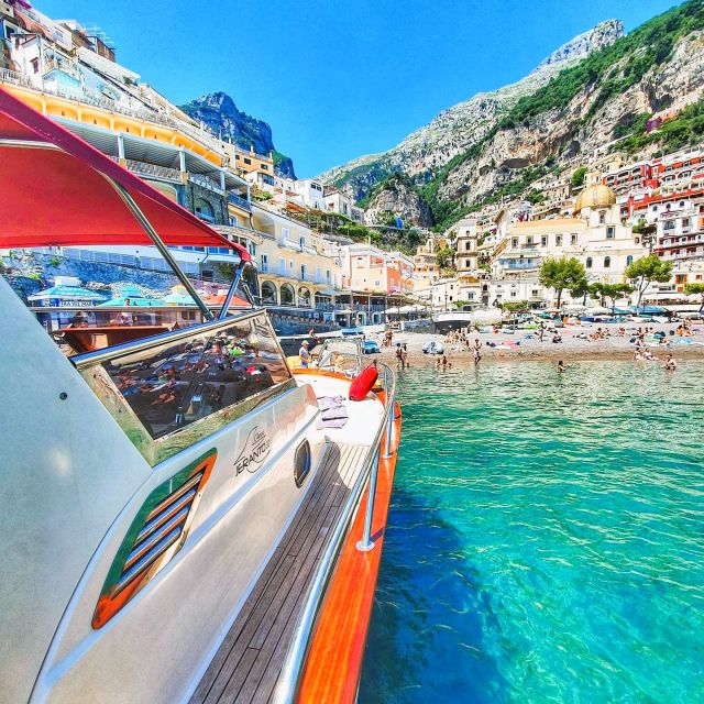 From Sorrento: Positano and Amalfi Boat Trip with Transfer - On Board: Small Group Feel, WiFi, Life Jackets, and a Swim-Friendly Plan