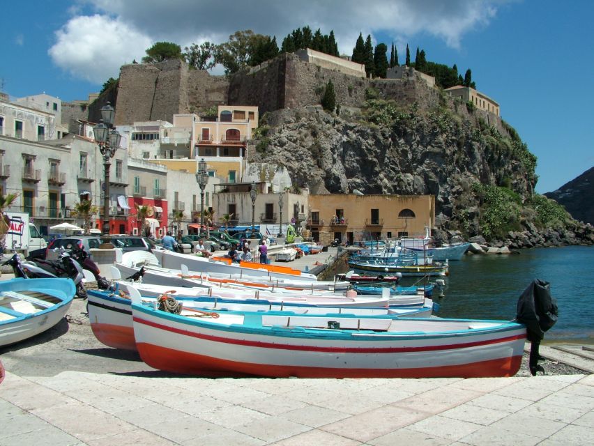 From Taormina: Lipari and Vulcano Mini Cruise Aeolian Tour - The cruise return with Faraglioni, the Horse Cave, and Mermaid’s Rock